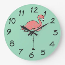 Funky Vintage rose Flamant rose bleu