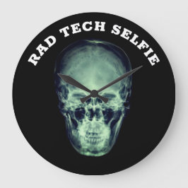 Grande Horloge Ronde Funny Rad Tech Selfie Xray