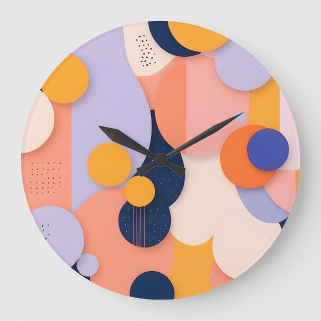 Grande Horloge Ronde Fusion de la sphère de couleur (Recto)