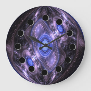 Grande Horloge Ronde Futuristic Abstract