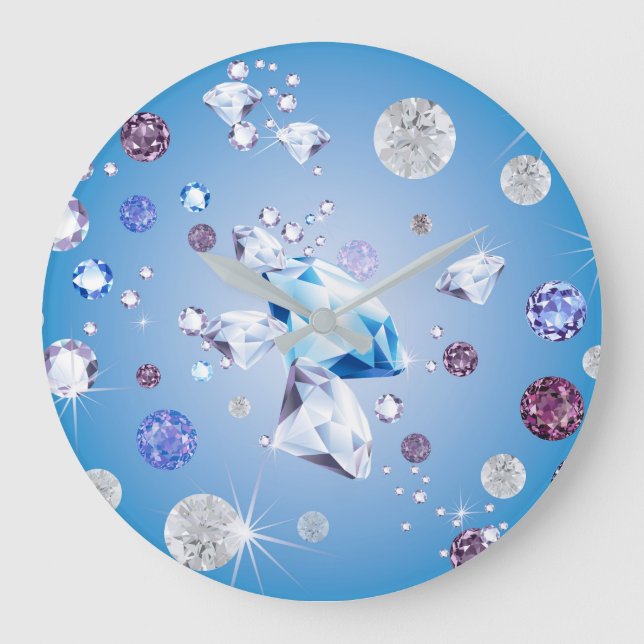 Grande Horloge Ronde Galaxie de diamant 4 (Recto)
