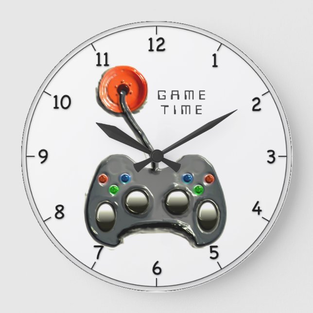 Grande Horloge Ronde Gamer visuel (Recto)