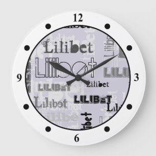 Grande Horloge Ronde Garçon ou fille Nom tendance Cadeaux Accessoires P