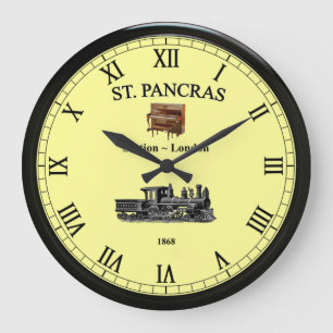 Grande Horloge Ronde Gare St. Pancras ~ Londres Angleterre ~ Piano Droi