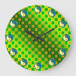 Grande Horloge Ronde Gémeaux & Chèvre d'Eau