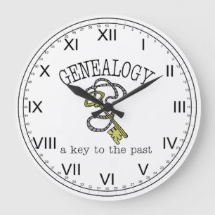 Grande Horloge Ronde Généalogie une clé au passé
