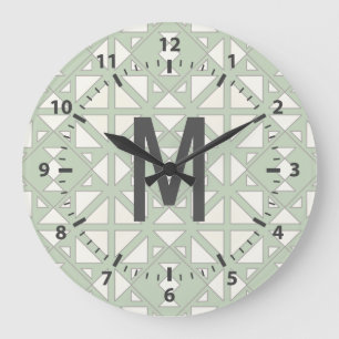 Grande Horloge Ronde Géometric Triangles à Moss & Gray