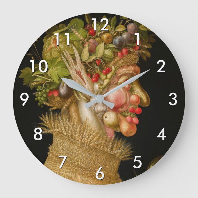 Grande Horloge Ronde Giuseppe Arcimboldo - Été (Recto)
