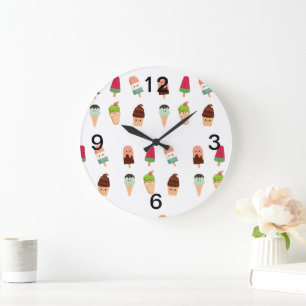 Grande Horloge Ronde glace d'été