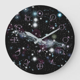 Grande Horloge Ronde Glyphes planétaires Astronomie spatiale profonde H