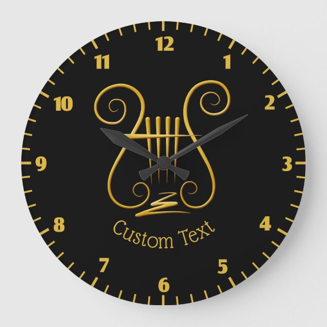 Grande Horloge Ronde Golden lyre (Recto)