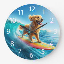 Golden Retriever de surf cool
