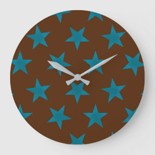 Grande Horloge Ronde Golden Stars Pattern 16