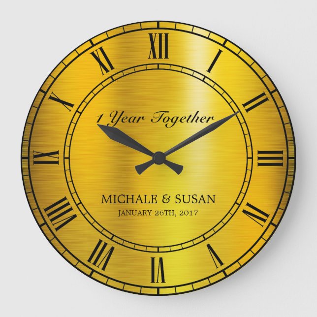 Grande Horloge Ronde Golden wedding Anniversary (Recto)