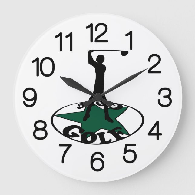 Grande Horloge Ronde Golf - une magnifique carte de jeu (Recto)