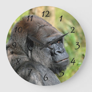 Grande Horloge Ronde Gorille adulte