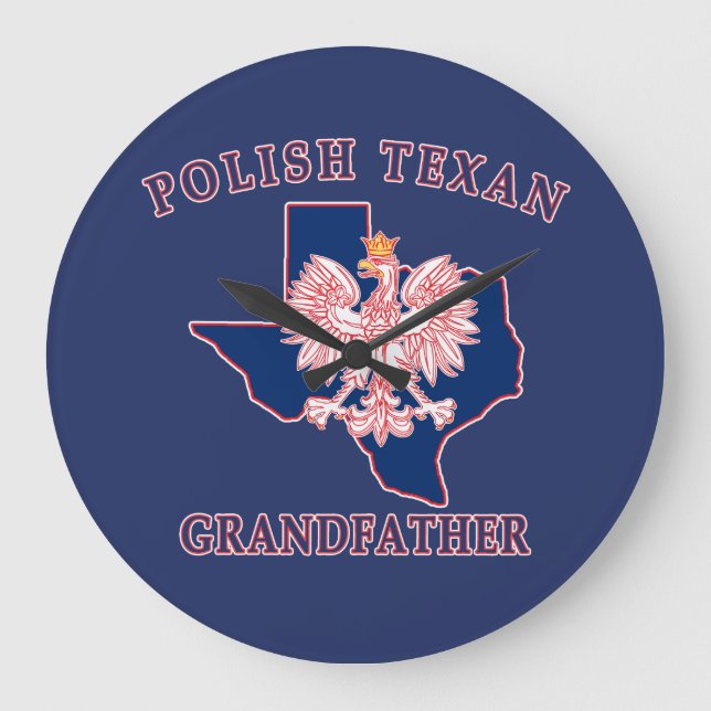 Grande Horloge Ronde Grand-père texan polonais (Recto)