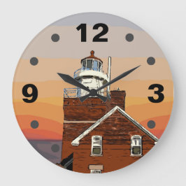 GRANDE HORLOGE RONDE GRAND POINT DE BAIE