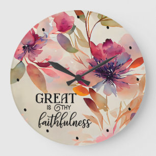 Grande Horloge Ronde Grande est ta fidélité bien aimée Hymne Floral