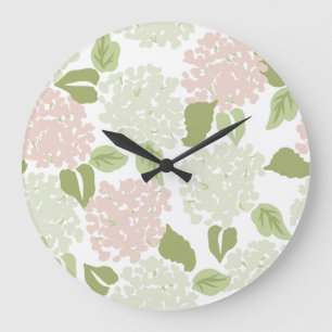 Grande Horloge Ronde Grandmillenial hydrangea preppy floral joli