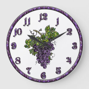 Grande Horloge Ronde Grape de Purple