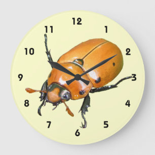 Grande Horloge Ronde Grapevine Beetle