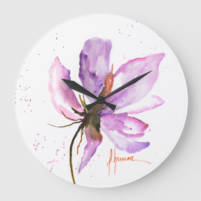 Grande Horloge Ronde Gras Floral IV (Recto)