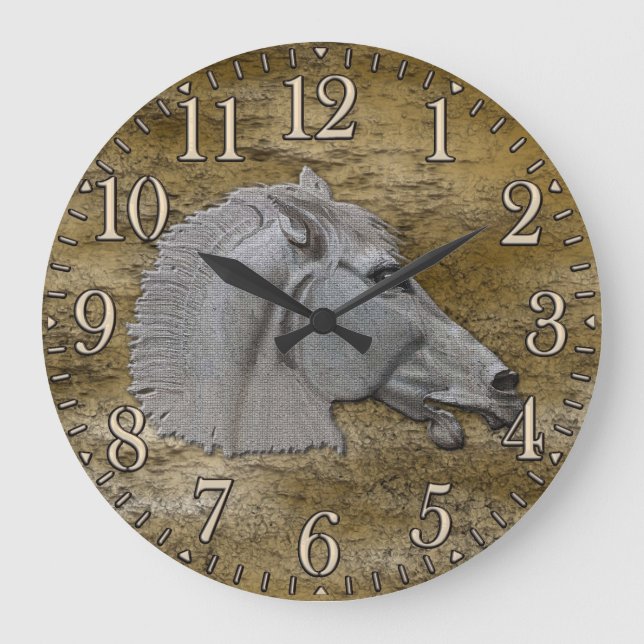 Grande Horloge Ronde Greek Mythology Classical Horse (Recto)