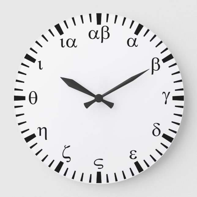 Grande Horloge Ronde Greek numbers (Recto)