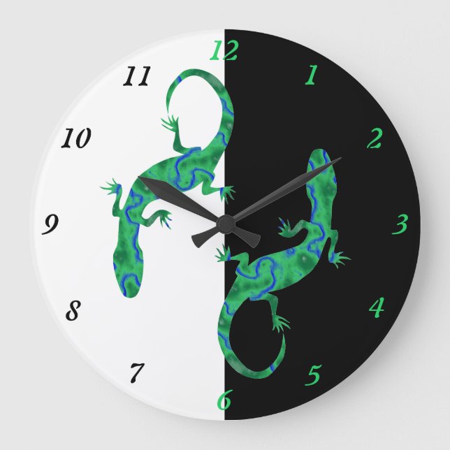 Grande Horloge Ronde Green Gecko (Recto)