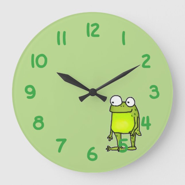 Grande Horloge Ronde Grenouille debout (Recto)