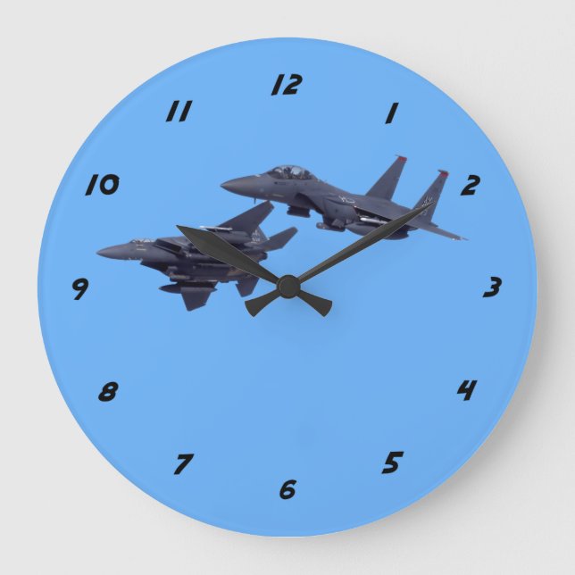 Grande Horloge Ronde Grève Eagles de deux F-15E (Recto)