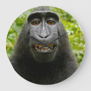 Grande Horloge Ronde Grimacerie du singe