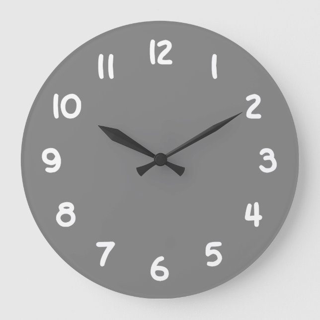 Grande Horloge Ronde Gris (Recto)