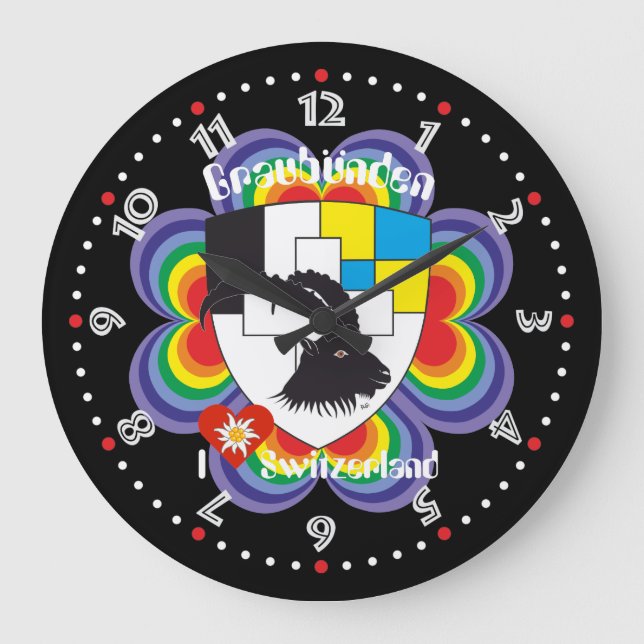 Grande Horloge Ronde Grischun Grigioni Schweiz Svizra (Recto)