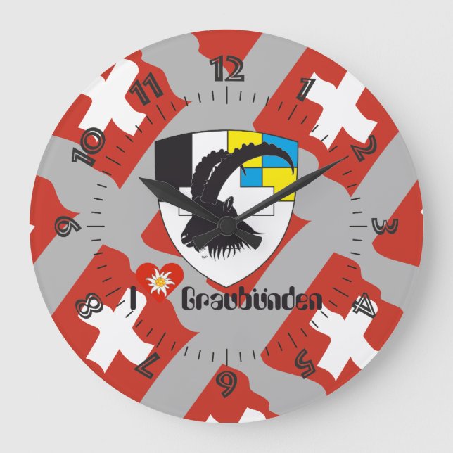Grande Horloge Ronde Grischun Grigioni Schweiz Svizra (Recto)