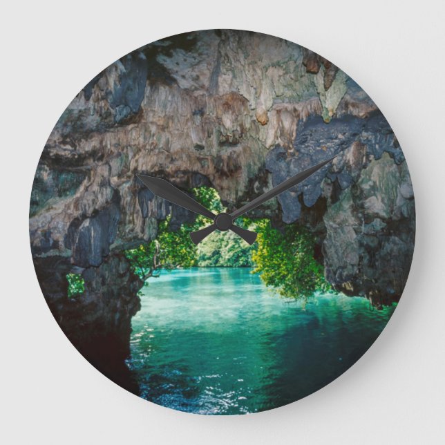 Grande Horloge Ronde Grotte De Bateaux À Airai, Palau, Micronésie (Recto)