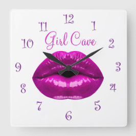 Grande Horloge Ronde Grotte Drôle pour filles