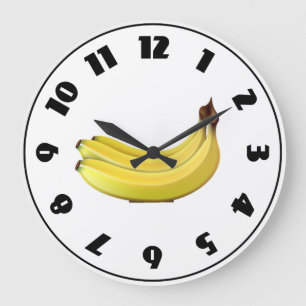 Grande Horloge Ronde Groupe d'horloge de bananes