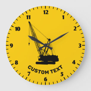 Grande Horloge Ronde Grue de construction