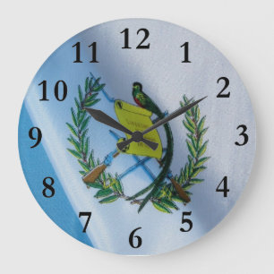 Grande Horloge Ronde Guatemala Flag with quetzal