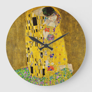 Grande Horloge Ronde Gustav Klimt - Le baiser