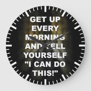 Grande Horloge Ronde Gym pour la motivation