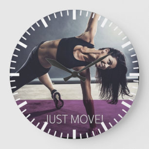 Grande Horloge Ronde Gym pour la motivation