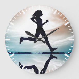Grande Horloge Ronde Gym pour la motivation