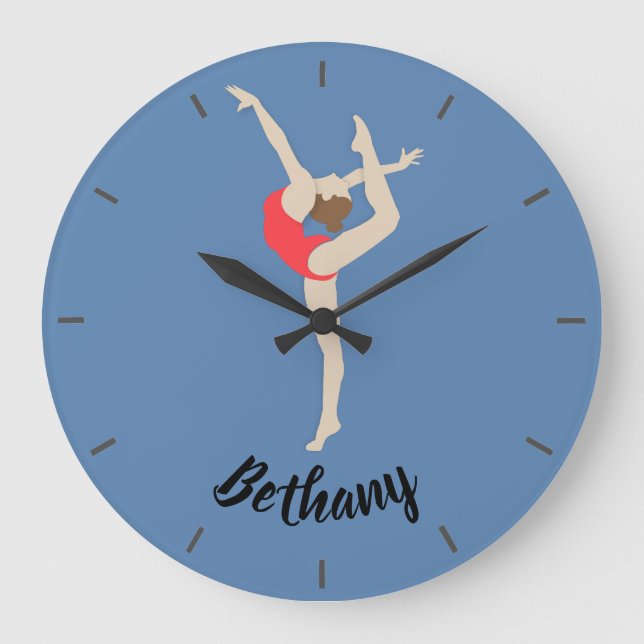 Grande Horloge Ronde Gymnaste féminine (Recto)
