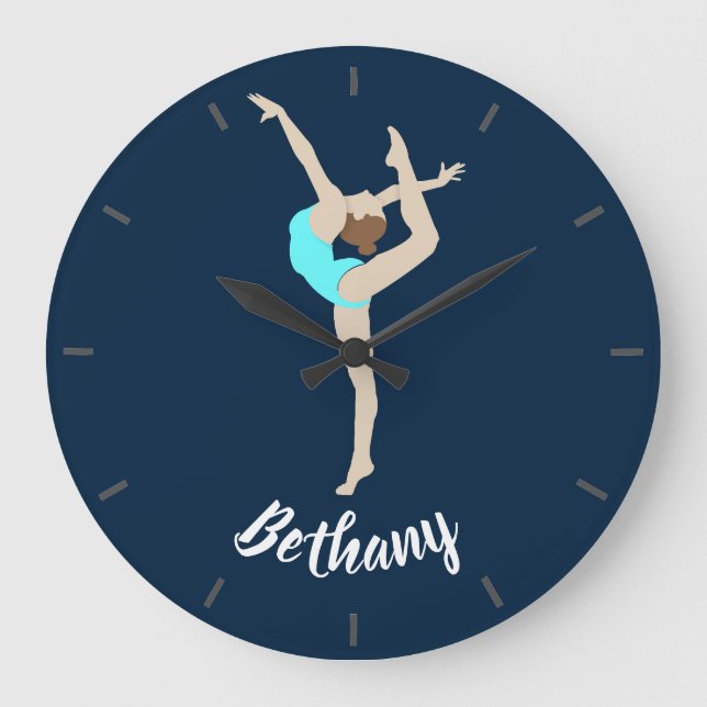 Grande Horloge Ronde Gymnaste féminine (Recto)