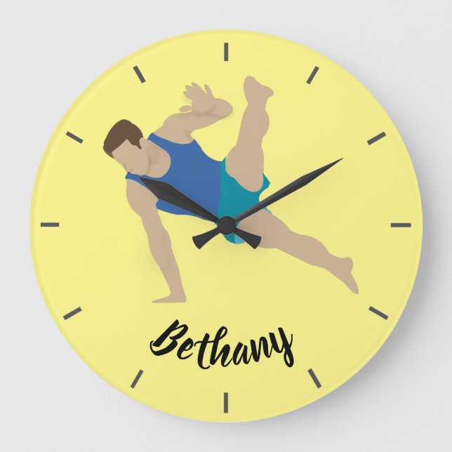 Grande Horloge Ronde Gymnaste masculin (Recto)