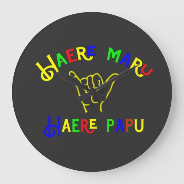 Grande Horloge Ronde "Haere Maru, Haere Papu"  (Recto)