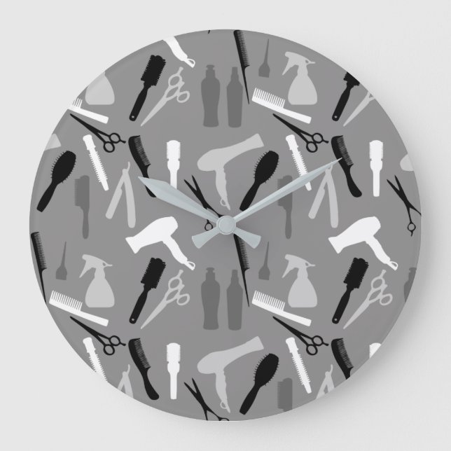 GRANDE HORLOGE RONDE HAIR STYLIST TOOLS ILLUSTRATION PATTERN (Recto)